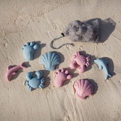 Moules de plage flexibles bleu Scrunch