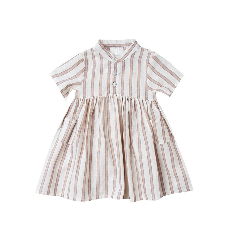 Stripe esme dress Rylee and Cru - Yellow Flamingo