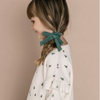 Little bow scrunchie set spruce Rylee and Cru