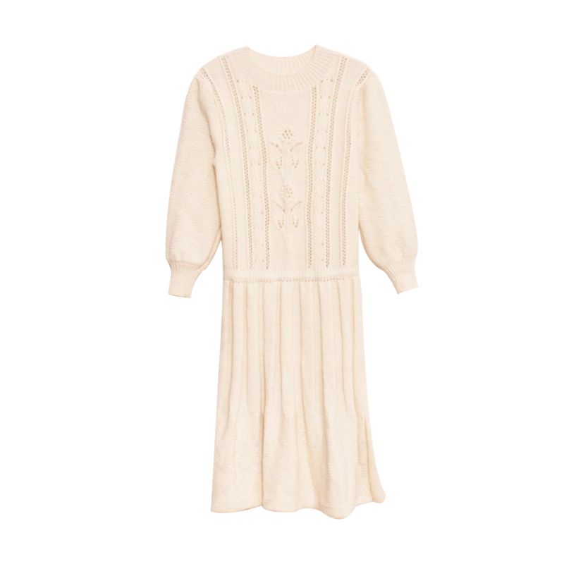 Robe Victorienne Ecrue Femme Fish And Kids Yellow Flamingo