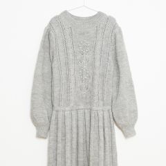 Victorian knitted dress grey Fish and Kids