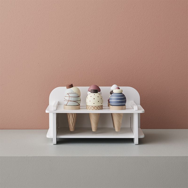 wooden toy ice cream stand