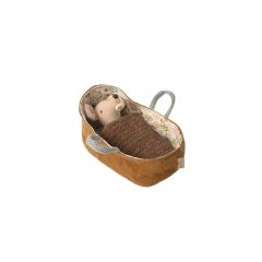 Baby mouse in carrycot Maileg