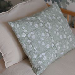 Green flower cushion cover Inspirations by La Girafe