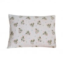 Nude and green cushion cover