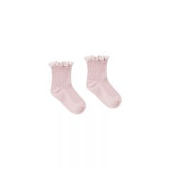 Lace trim socks lilac Rylee and Cru