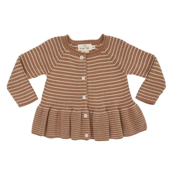 Meo frill cardigan cotton sahara  Konges Slojd