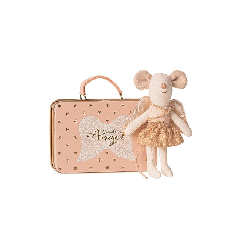 Guardian angel in suitcase Little sister mouse Maileg