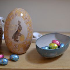 2 Easter eggs metal Maileg