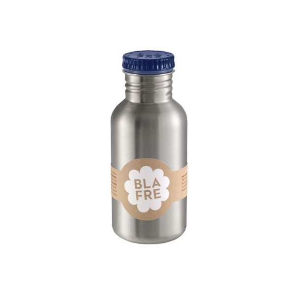 Stainless Steel Water Bottle 500ml navy blue Blafre