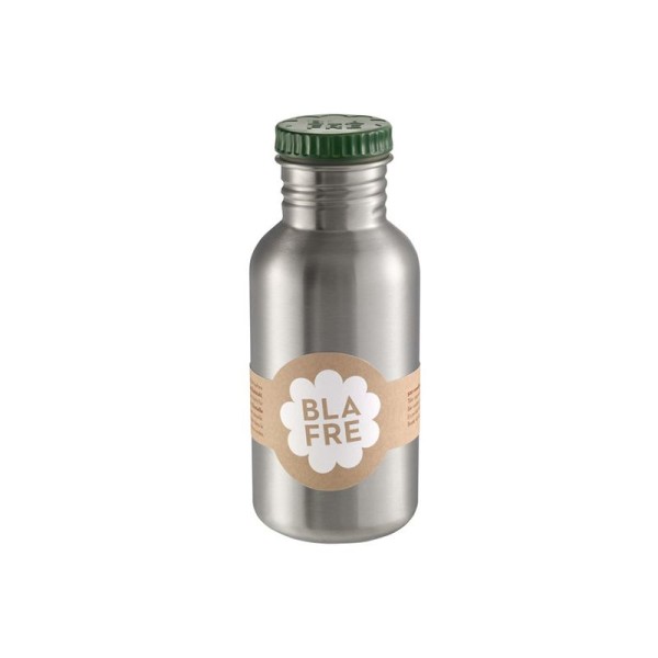 Stainless Steel Water Bottle 500ml dark green Blafre