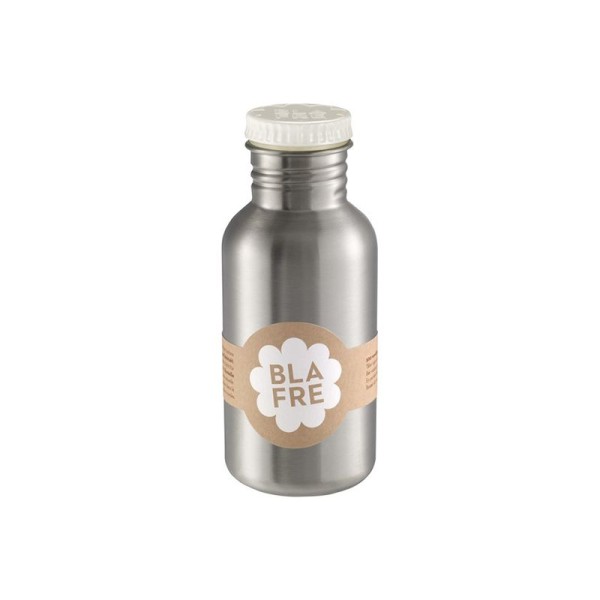 Stainless Steel Water Bottle 500ml white Blafre