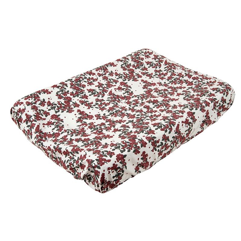 Cherry blossom muslin changing mat cover Garbo and Friends