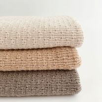 Wool Blanket Dora sand Hvid
