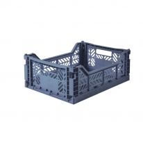 Folding crate midi cobalt blue Aykasa