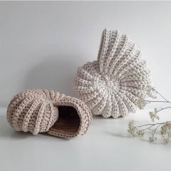 Crochetshell round cream Supcio Design