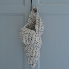 Coquillage long en crochet cream Supcio Design