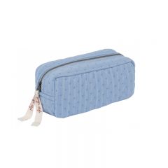 Quilted toiletry bag bel air blue champagne Konges Slojd