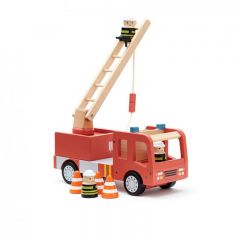 Camion de pompiers en bois