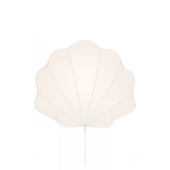 Fabric lamp clam off-white