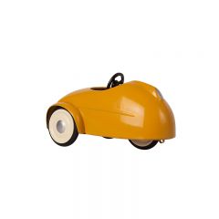 Mouse car w. garage yellow Maileg