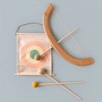 Peach bow and arrow Tangerine Studio