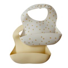 2 pack baby bib silicone buttercup Konges Slojd
