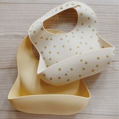 2 pack baby bib silicone buttercup Konges Slojd