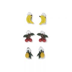 3 pack earclips fruit Konges Slojd