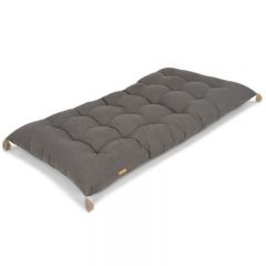 Linen mattress dark grey Mallino