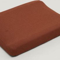 Cinnamon muslin changing mat cover Garbo and Friends