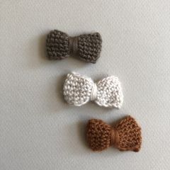 Set of knit hair clip Gentil Coquelicot