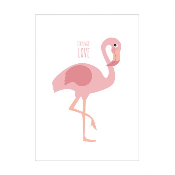 EEF LILLEMOR  Carte postale Flamingo