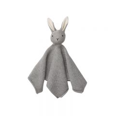 Doudou milo tricoté lapin grey melange