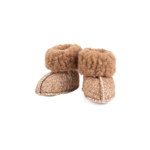 Wool slippers boots camello Alwero