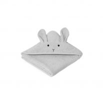 Augusta hooded junior towel rabbit dumbo grey