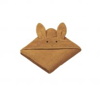 Augusta hooded junior towel rabbit mustard Liewood