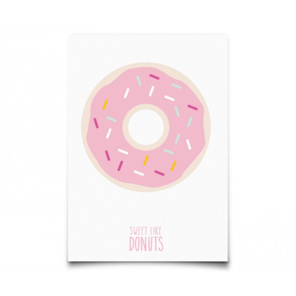 EEF LILLEMOR  Carte postale Donut